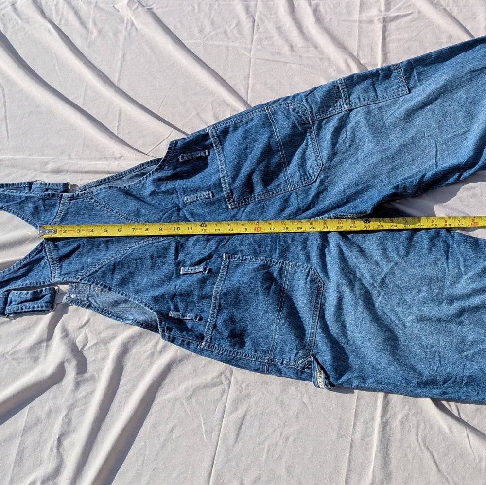 MAKE OFFER! Vintage 80s Classic Buffalo Blue Jean Overalls by David Bitton - Picture 6 of 16